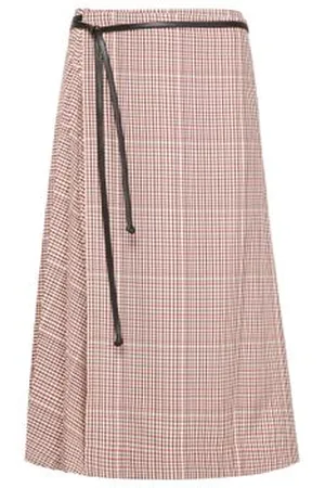 Bottega Veneta Karierter Rock aus Baumwolle
