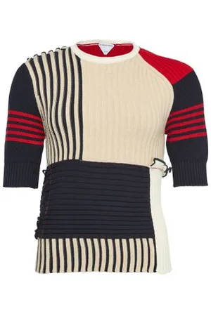Bottega Veneta Gestreiftes Top aus Wolle