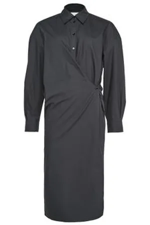 LEMAIRE Verschlungenes Kleid mit geradem Kragen