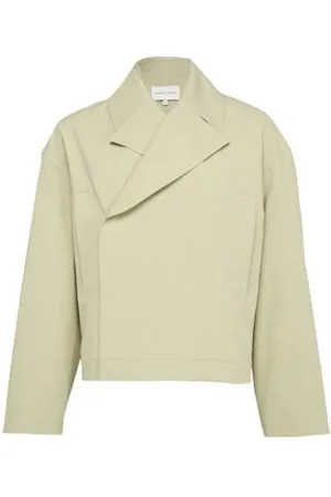 Loulou Studio Kurze Jacke aus Baumwolle Coen