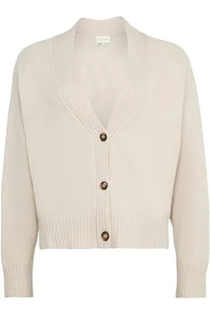 Loulou Studio Karia Cardigan mit V-Ausschnitt aus Kaschmir