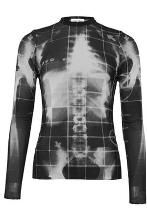 Jean Paul Gaultier Langärmeliges Mesh-Top The Squeletor
