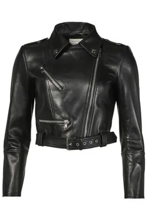 Alexander McQueen Kurze Bikerjacke aus Leder