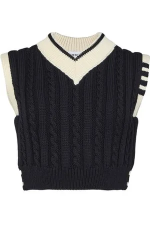 Thom Browne 4Bar-Pullover mit V-Ausschnitt