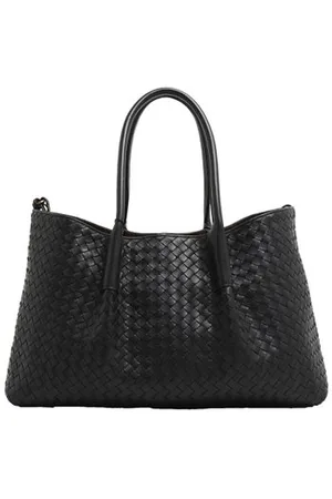 Bottega Veneta Pinacoteca Wendbare Tote Bag aus seidigem Intrecciato Kalbsleder