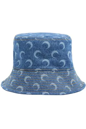 Marine Serre Moon-Bucket-Hat aus Denim