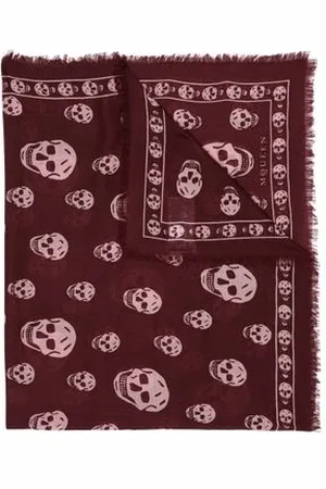 Alexander McQueen Schal mit Totenkopf