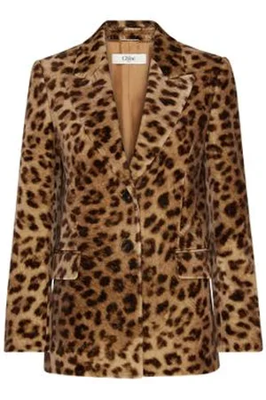 Chloé Jacke mit Leoparden-Print aus Baumwolle