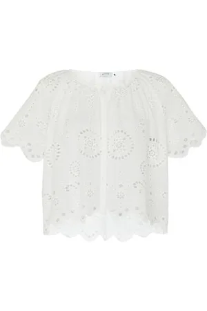 MATTEAU Bluse mit Stickerei