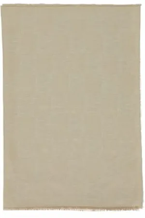 Max Mara Schal mit Logo Whisky