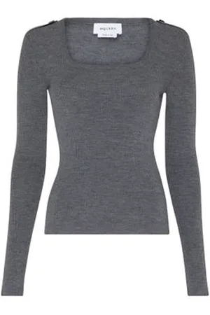 Alexander McQueen Top mit Karree-Ausschnitt