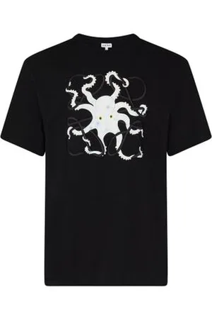 Loewe Lässiges T-Shirt mit Rundhalsausschnitt aus Baumwolle