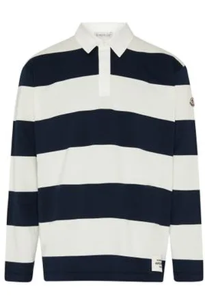 Moncler Langarm-Poloshirt mit Logo