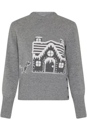 Thom Browne 4Bar Cardigan aus Merinowolle
