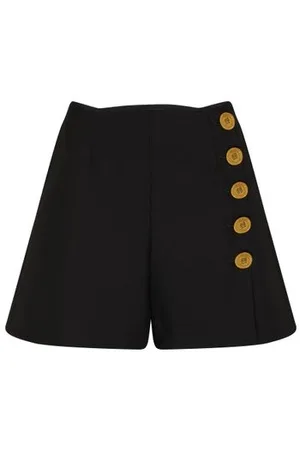Givenchy Shorts aus Wolle und Mohair mit Knöpfen