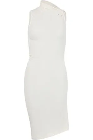 Courrèges Drapiertes Kleid aus Jersey-Crêpe