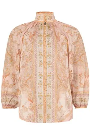 ZIMMERMANN Acacia Bluse mit Wellenmuster