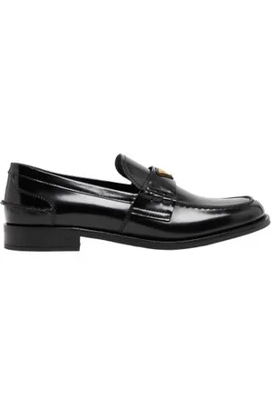 Prada Mokassins aus gebürstetem Leder