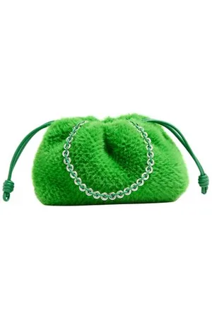 Loewe Tasche Flamenco Purse aus Kalbsleder und Pelz