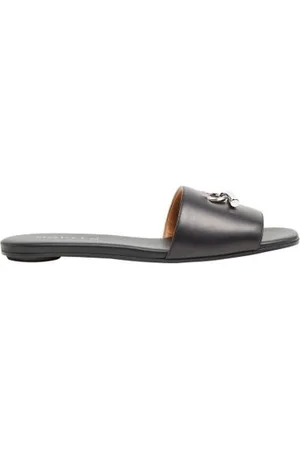 Alexander McQueen Flache Ledersandalen