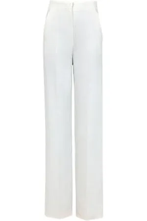 Max Mara Gerade geschnittene Hose aus Leinen Aversa