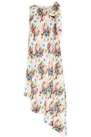 Loewe Asymmetrisches Kleid mit floralem Druck