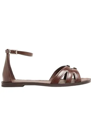 Max Mara Flache Sandalen Double