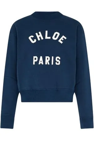 Chloé Sweatshirt mit Stehkragen aus Baumwolle mit Logo