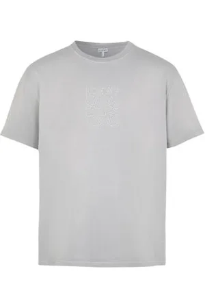 Loewe Lässiges T-Shirt mit Rundhalsausschnitt aus Baumwolle