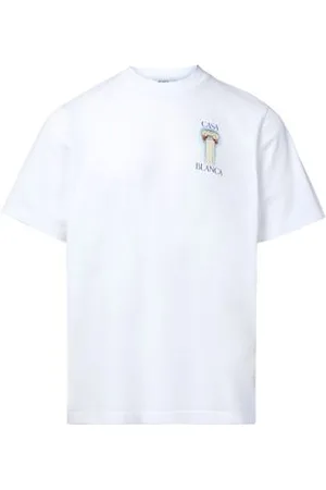 Casablanca Bedrucktes T-Shirt La Colomne