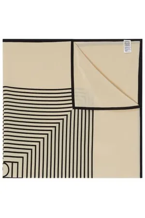 Totême Foulard aus Seide mit Monogramm mittig