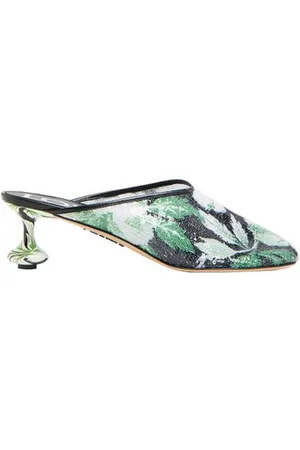Loewe Mules mit floralen Pailletten Toy 45