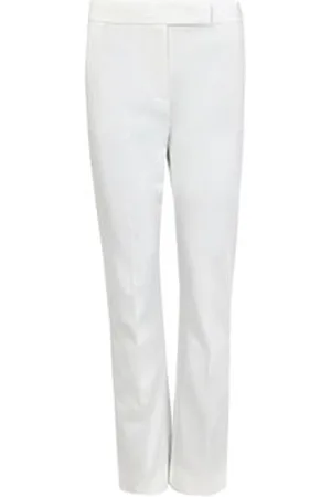 Max Mara Zigarettenhose aus Baumwolle Okra