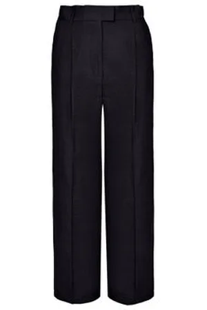 Max Mara Zigarettenhose aus Leinen und Seide Efedra