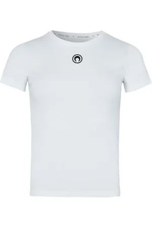 Marine Serre Baby-T-Shirt mit Moon-Logo