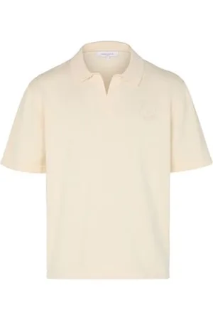 Maison Kitsuné Strick-Poloshirt mit gesticktem Fuchskopf Bold