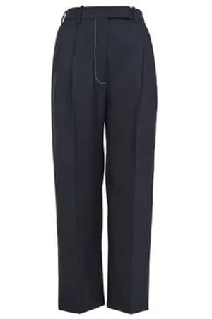 Thom Browne Hose mit hoher Taille und Doppelfalte