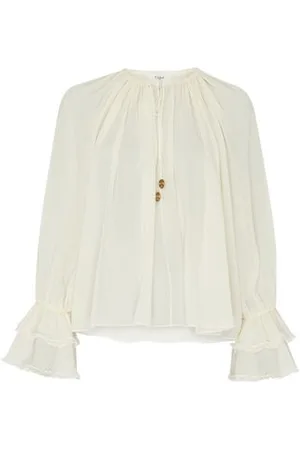 Chloé Seidenbluse mit Volants