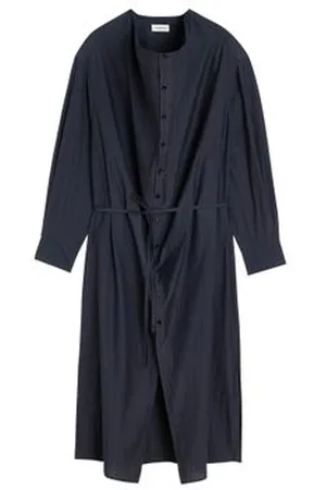 LEMAIRE Midikleid mit weichem Kragen