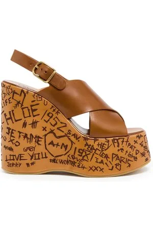 Chloé Sandalen mit Keilabsatz Maxime 130