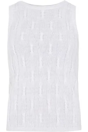 Max Mara Gestricktes Tanktop aus Leinen Venusia