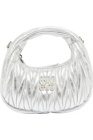 Miu Miu Mini-Hobo-Bag Wander aus gestepptem Nappaleder
