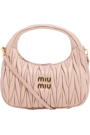 Miu Miu Hobo-Bag Wander aus gestepptem Nappaleder