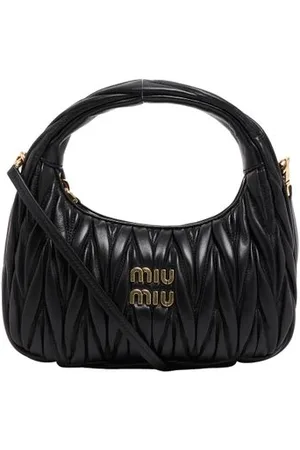 Miu Miu Hobo-Bag Wander aus gestepptem Nappaleder