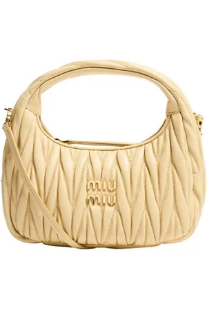 Miu Miu Hobo-Bag Wander aus gestepptem Nappaleder