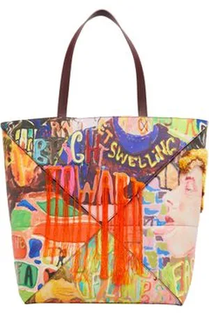 Loewe Großer Shopper mit Print Puzzle Fold