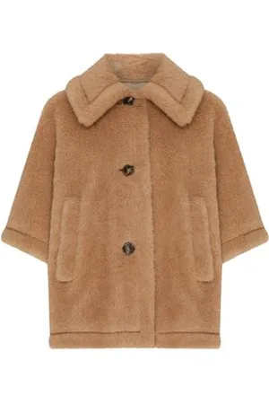 Max Mara Cape aus Teddy-Stoff Tenebre