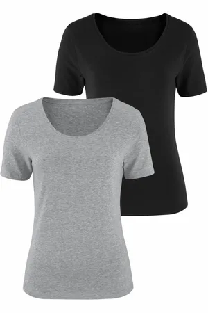 vivance collection T-Shirts (2 Stück) aus Baumwoll-Stretch