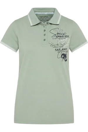 Soccx Pikee-Polo mit Rücken-Artwork