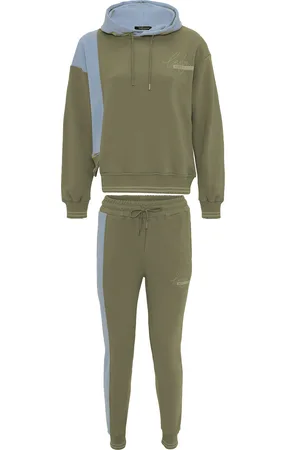 Tom Barron Trainingsanzug mit asymmetrischem Design und Aufdruck